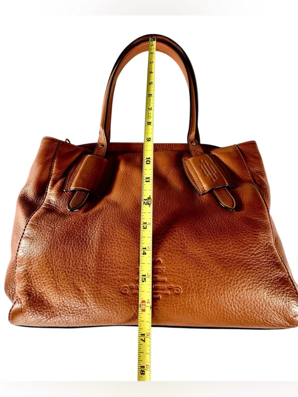Ralph Lauren Women’s Heritage Logo
Cognac Tote Satchel Bag - Picture 8 of 15
